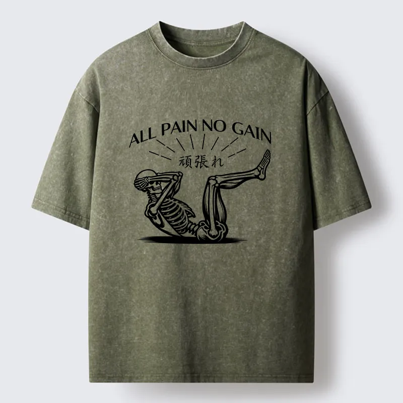 Tokyo-Lion Fitness Pain Washed T-Shirt