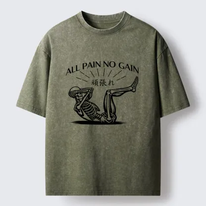 Tokyo-Lion Fitness Pain Washed T-Shirt