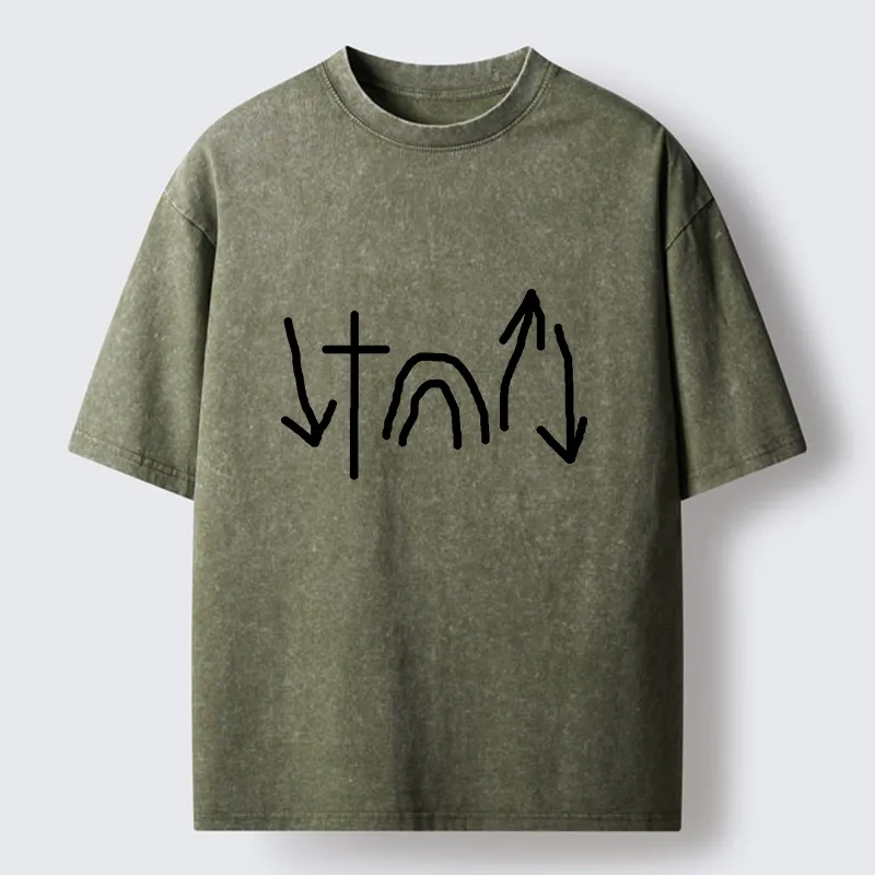 Tokyo-Lion Minimalist Easter Washed T-Shirt