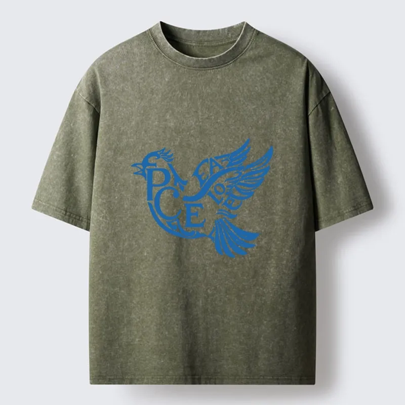 Tokyo-Lion Peace Dove Washed T-Shirt
