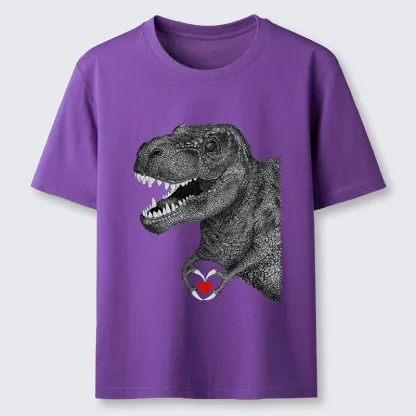 Tokyo-Lion Dinosaur Making A Heart Shape Classic T-Shirt