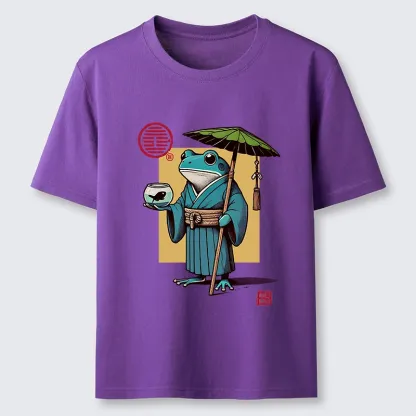 Tokyo-Lion Green Frog Samurai Classic T-Shirt