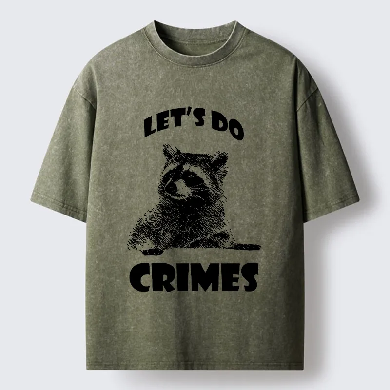 Tokyo-Lion Raccoon’s Crime Pact Washed T-Shirt