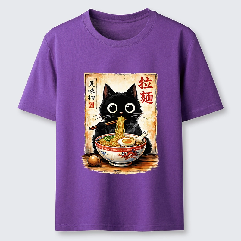 Tokyo-Lion Cute Cat Slurping Ramen Classic T-Shirt