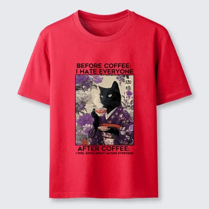 Tokyo-Lion Coffee First, Humans Later Classic T-Shirt