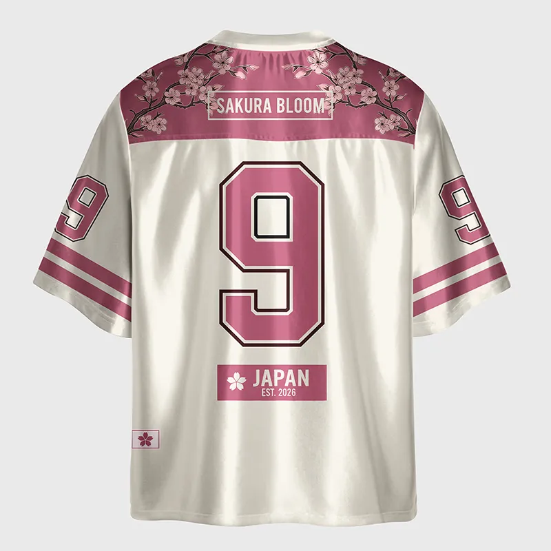 Tokyo-Lion Sakura Bloom Glossy Oversized Jersey
