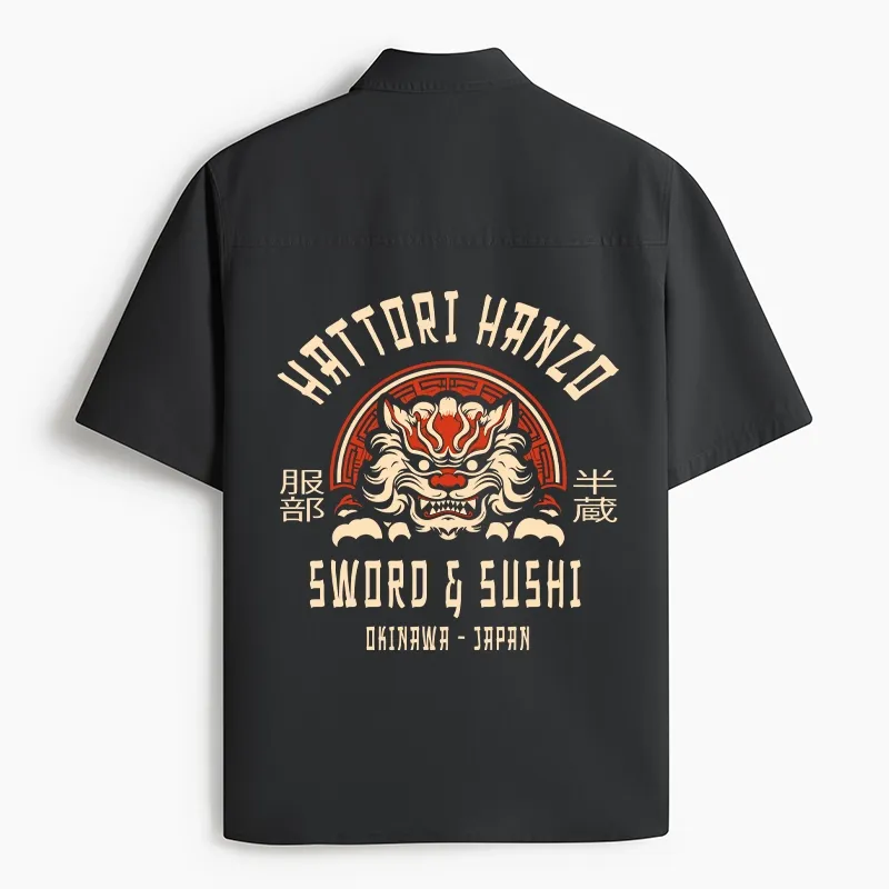 Tokyo-Lion Hattori Hanzo Sword Work Shirt-Tokyo-Lion