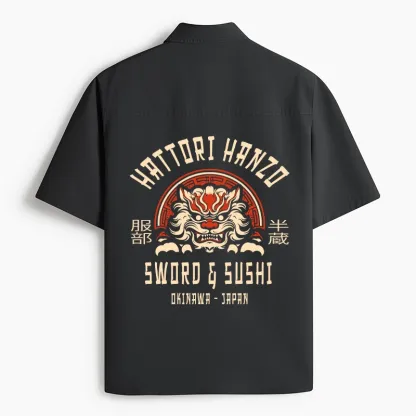 Tokyo-Lion Hattori Hanzo Sword Work Shirt-Tokyo-Lion