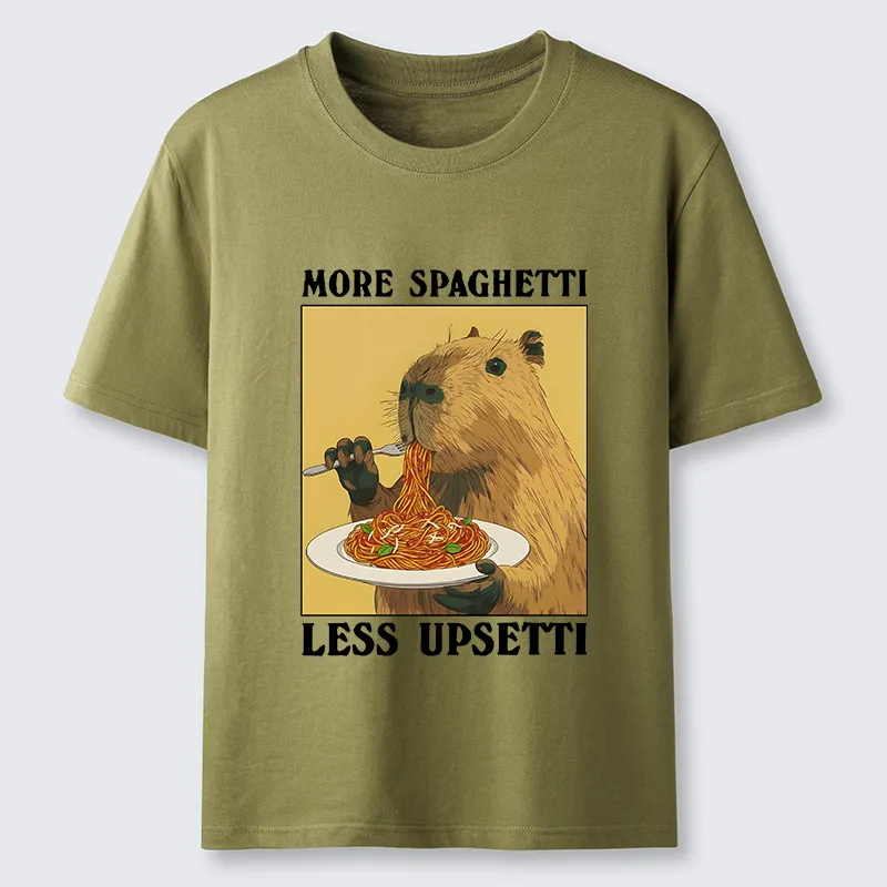 Tokyo-Tiger Capybara Eating Pasta Classic T-Shirt