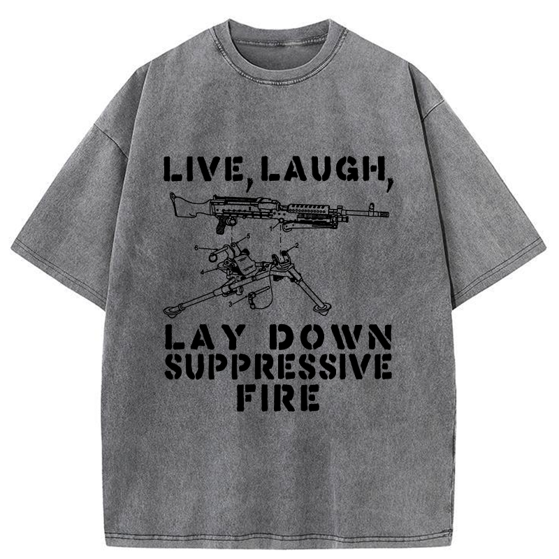 Tokyo-Lion Suppression By Force Funny Washed T-Shirt