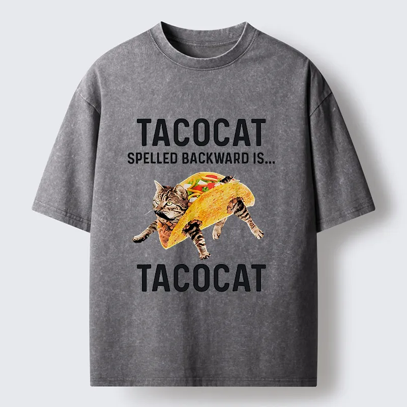Tokyo-Lion Tacocat Funny Washed T-Shirt