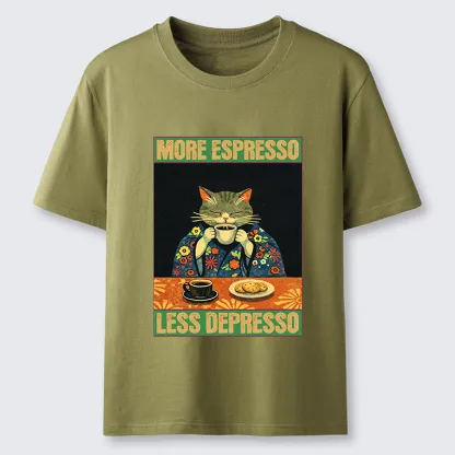 Tokyo-Lion Cat Tasting Coffee Japan Classic T-Shirt