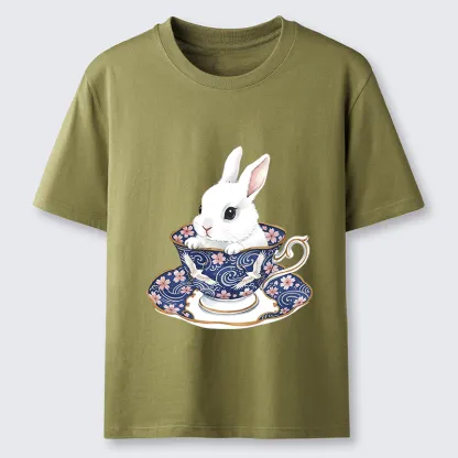 Tokyo-Lion Cute Rabbit Tea Set Classic T-Shirt