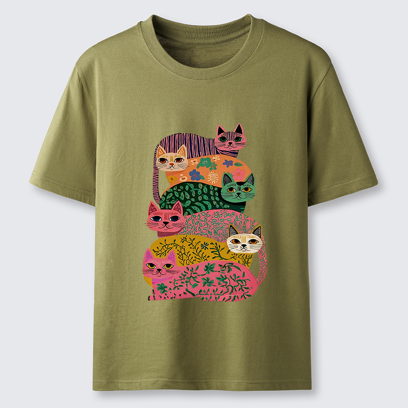 Tokyo-Lion Colorful Cats Classic T-Shirt