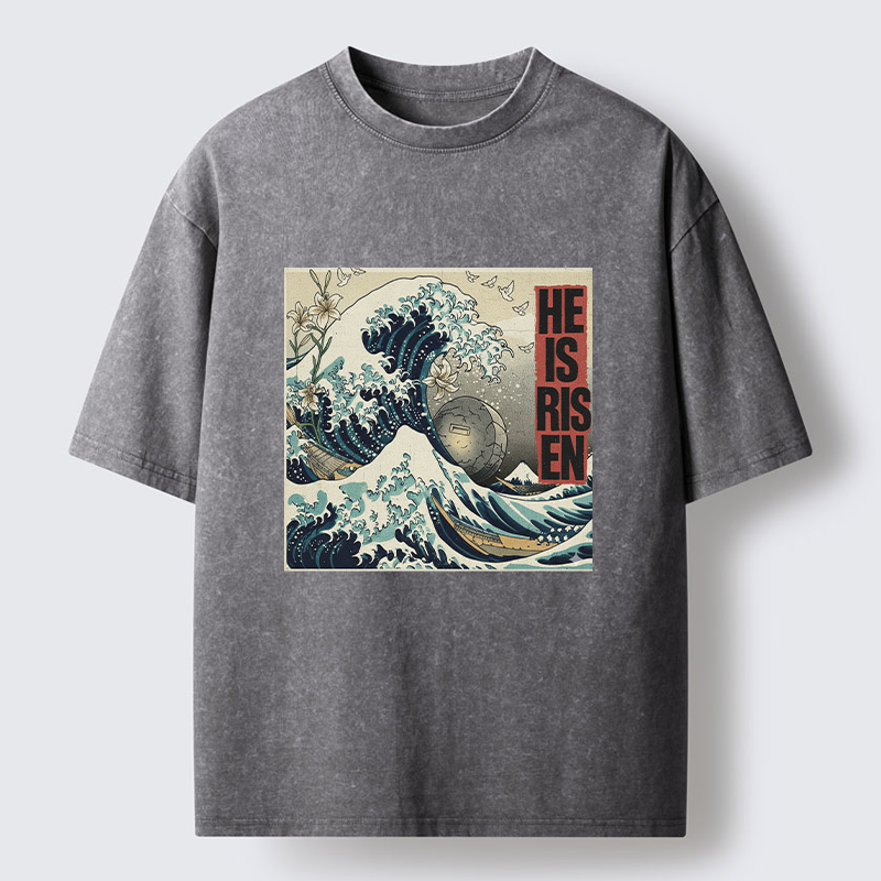 Tokyo-Lion Easter Wave Washed T-Shirt