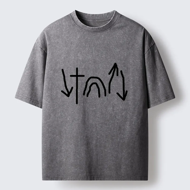 Tokyo-Lion Minimalist Easter Washed T-Shirt