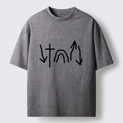 Tokyo-Lion Minimalist Easter Washed T-Shirt