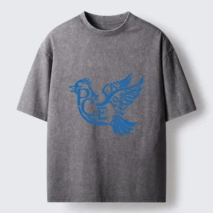 Tokyo-Lion Peace Dove Washed T-Shirt