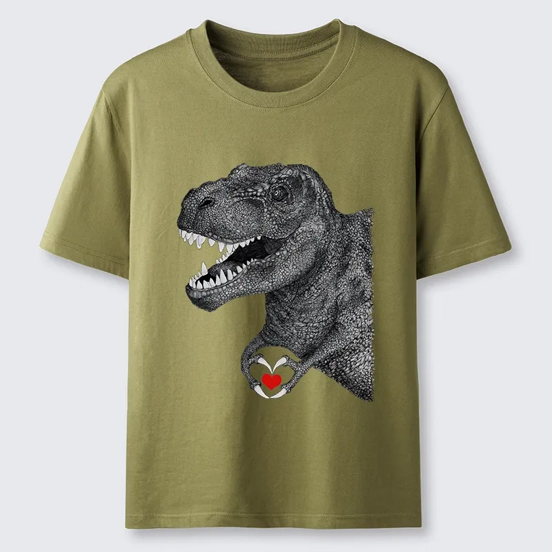Tokyo-Lion Dinosaur Making A Heart Shape Classic T-Shirt