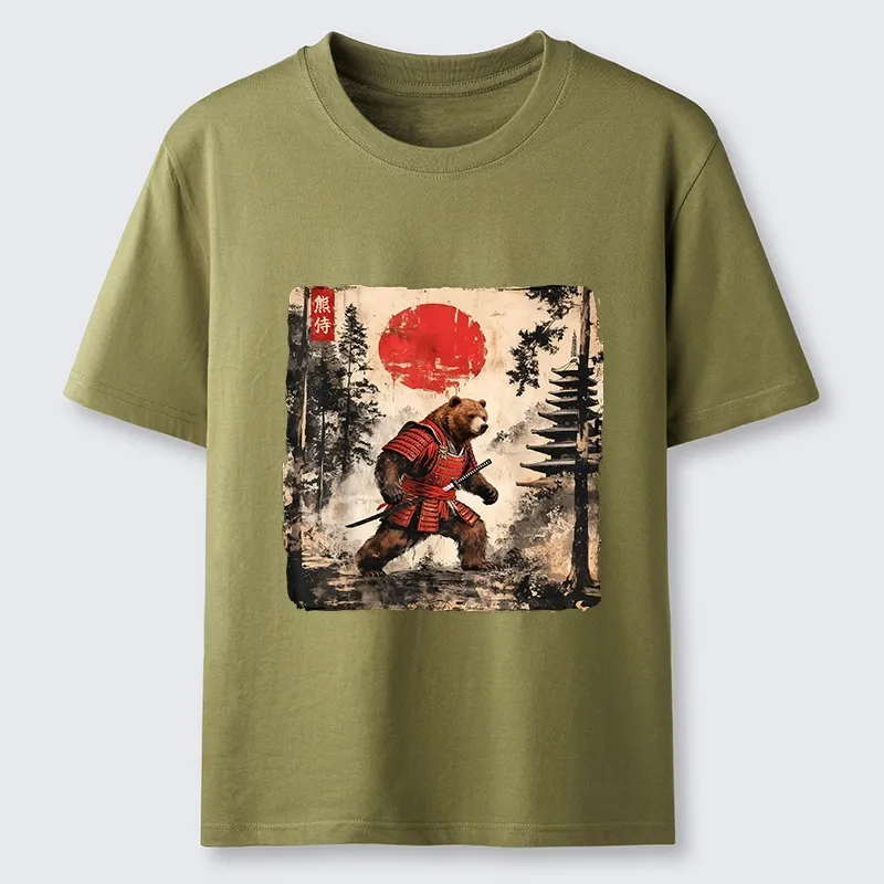 Tokyo-Lion Japanese Samurai Bear With Katana Classic T-Shirt-Tokyo-Lion
