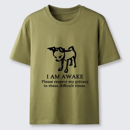 Tokyo-Lion Silly Dog Privacy Meme Art Classic T-Shirt-Tokyo-Lion