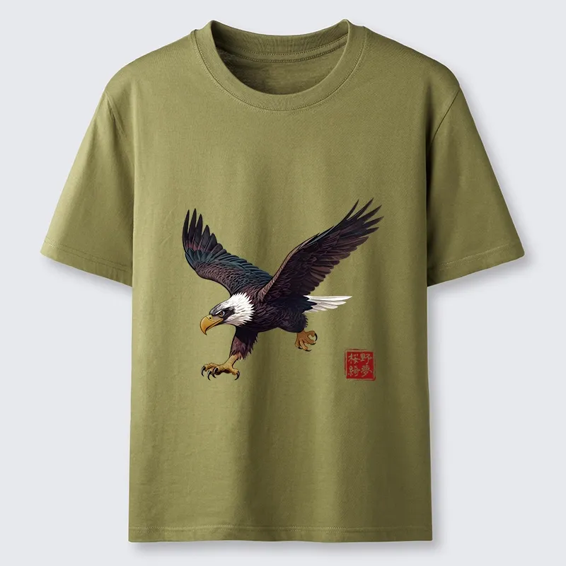 Tokyo-Lion Majestic Eagle In Flight Classic T-Shirt