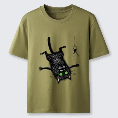 Tokyo-Lion Scared Cat Vs Spider Prank Classic T-Shirt