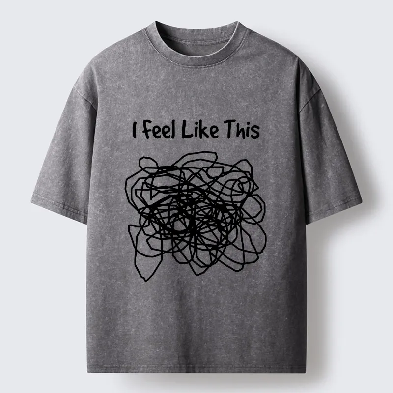 Tokyo-Lion This Is How My Brain Feels Washed T-Shirt