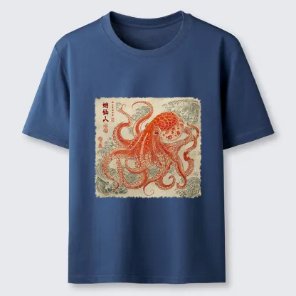 Tokyo-Lion Octopus Sage Classic T-Shirt