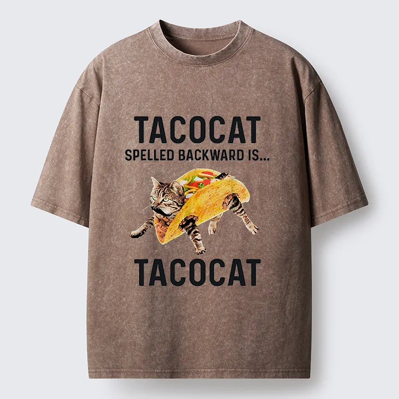 Tokyo-Lion Tacocat Funny Washed T-Shirt