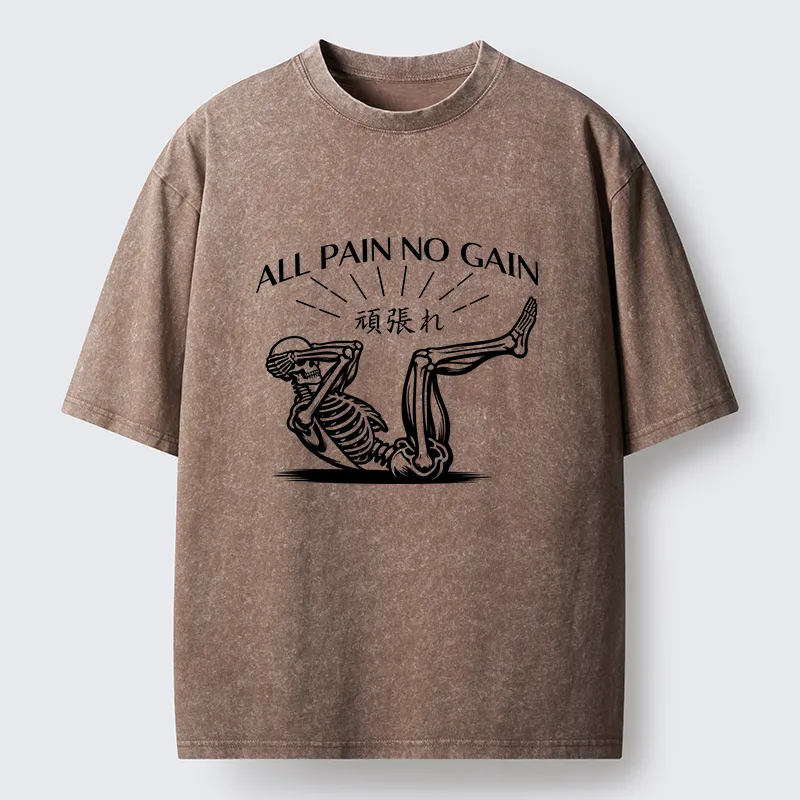 Tokyo-Lion Fitness Pain Washed T-Shirt