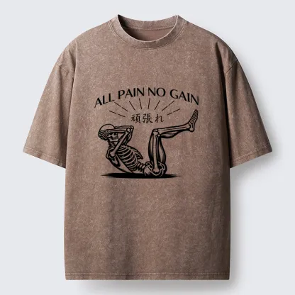 Tokyo-Lion Fitness Pain Washed T-Shirt