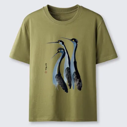 Tokyo-Lion Blue Crane Classic T-Shirt
