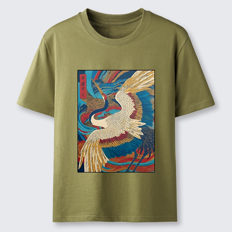 Tokyo-Lion Retro And Gorgeous Crane Classic T-Shirt