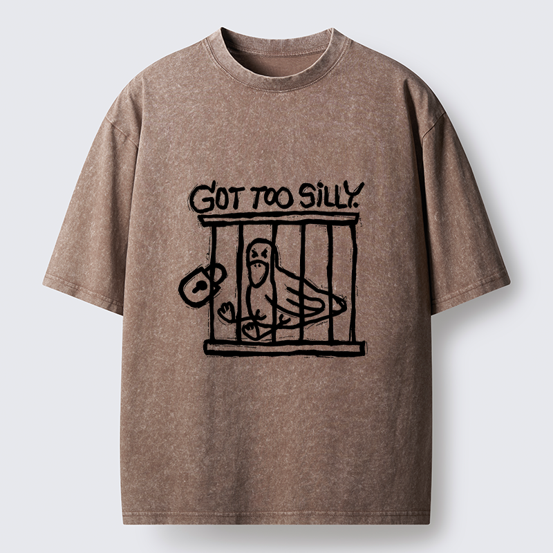 Tokyo-Lion Lock Up A Stupid Goose Washed T-Shirt