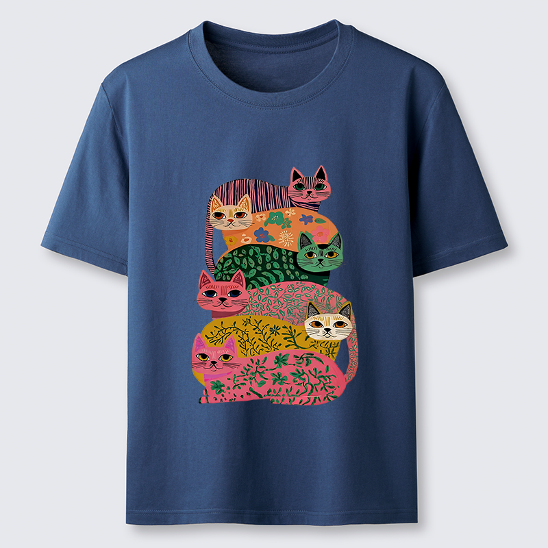 Tokyo-Lion Colorful Cats Classic T-Shirt