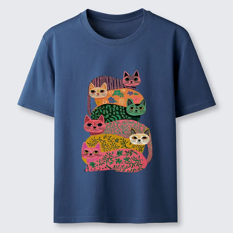 Tokyo-Lion Colorful Cats Classic T-Shirt