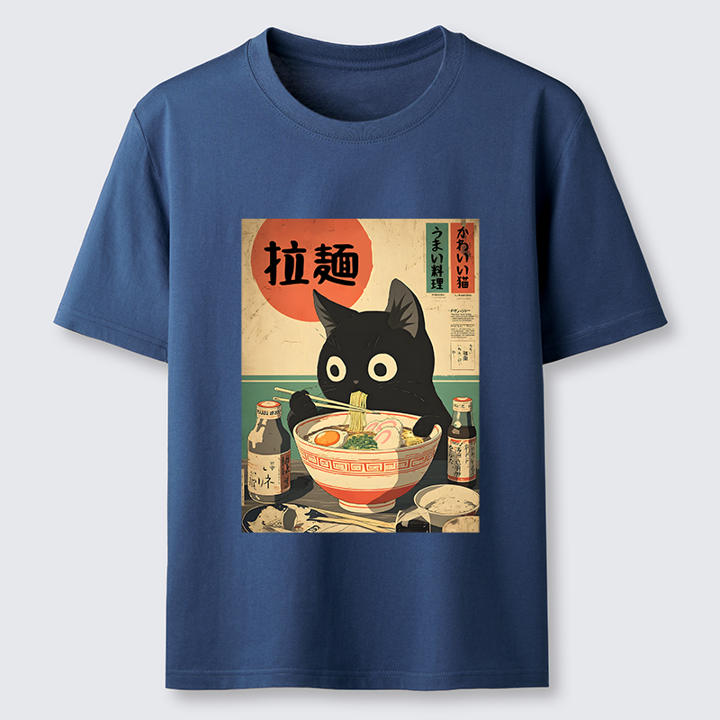 Tokyo-Lion Cat Is Eating Ramen At The Restaurant Classic T-Shirt