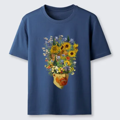 Tokyo-Lion Van Gogh's Blooming Flowers Classic T-Shirt