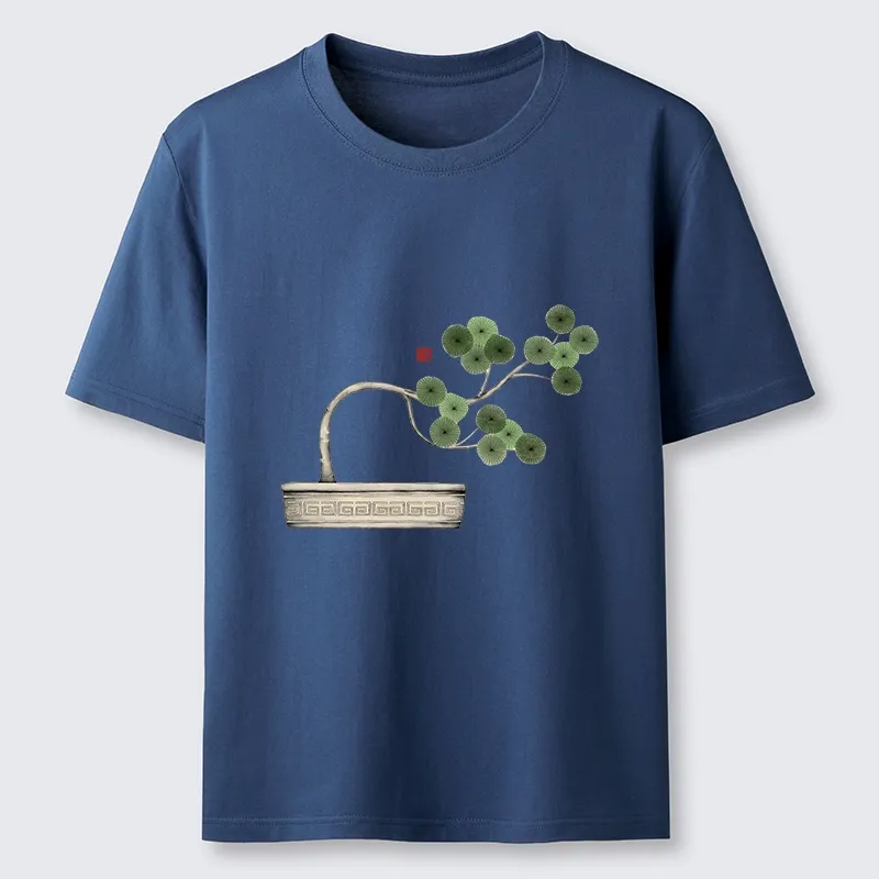 Tokyo-Lion Minimalist Bonsai Artistry Classic T-Shirt