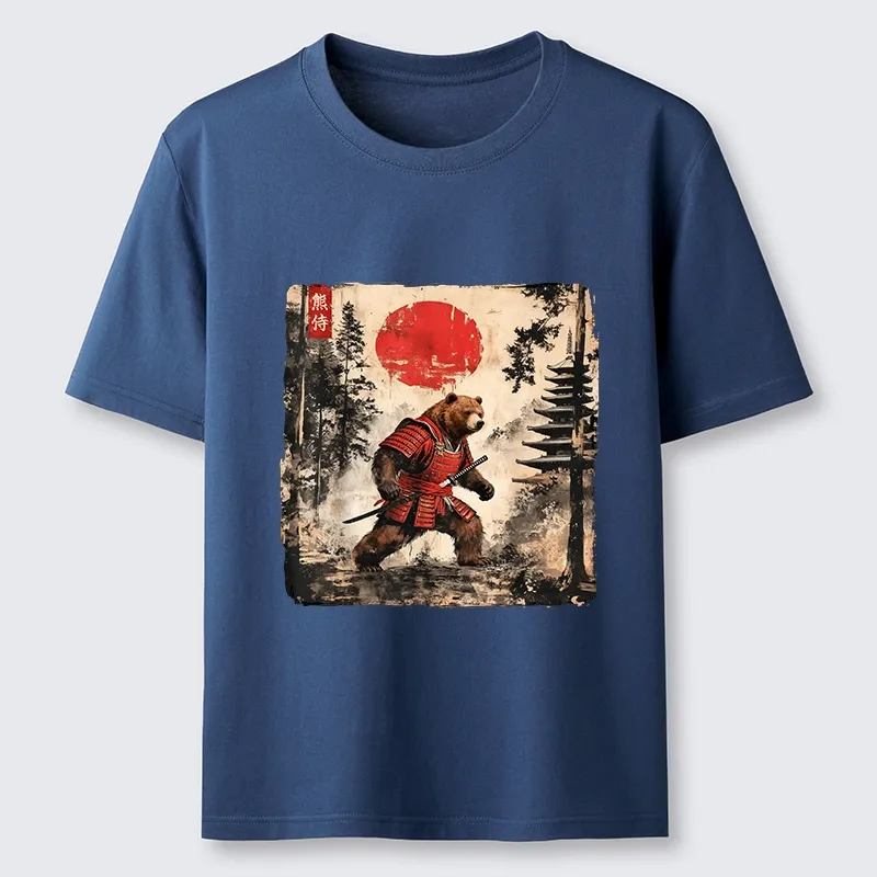 Tokyo-Lion Japanese Samurai Bear With Katana Classic T-Shirt-Tokyo-Lion