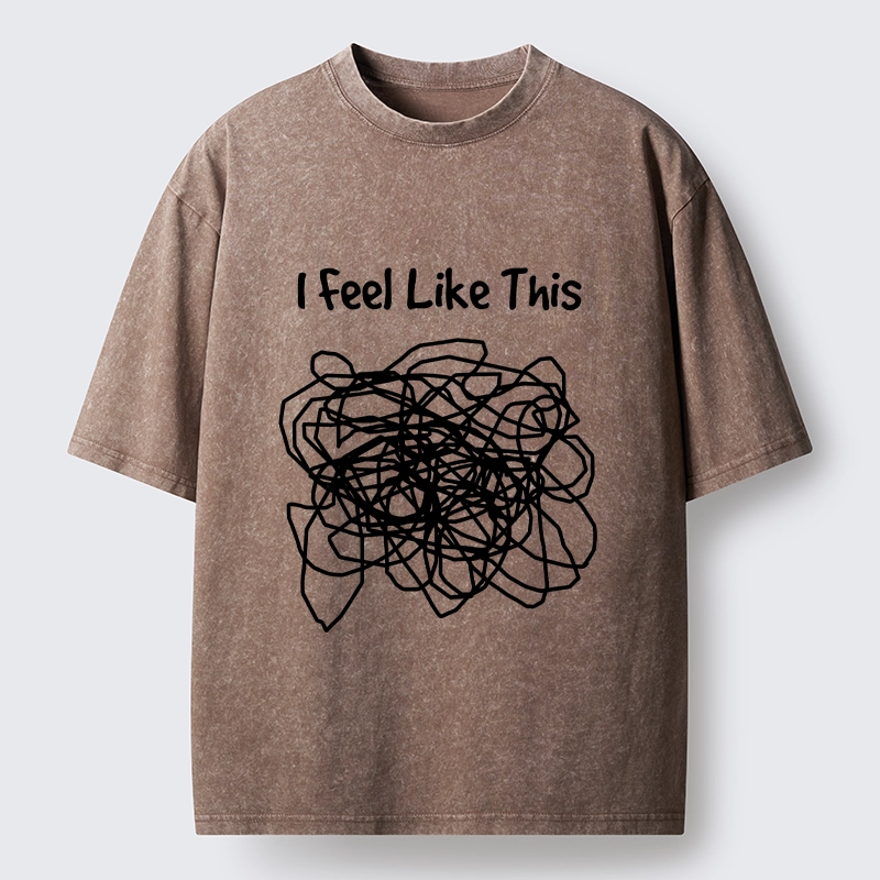 Tokyo-Lion This Is How My Brain Feels Washed T-Shirt