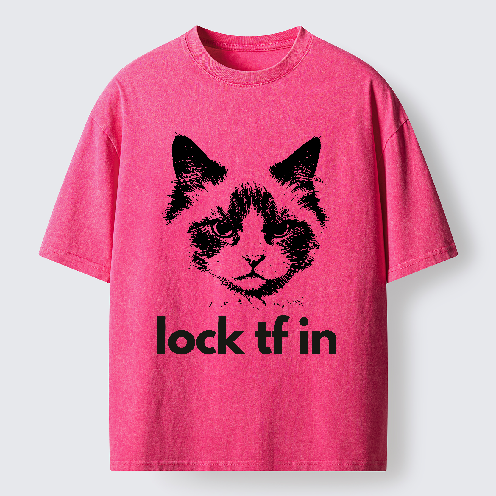 Tokyo-Lion Lock In Cat Washed T-Shirt