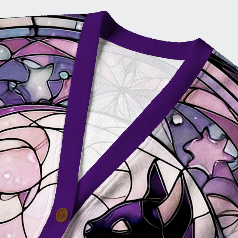 Tokyo-Lion Ethereal Night Cat Ugly Cardigan Sweater