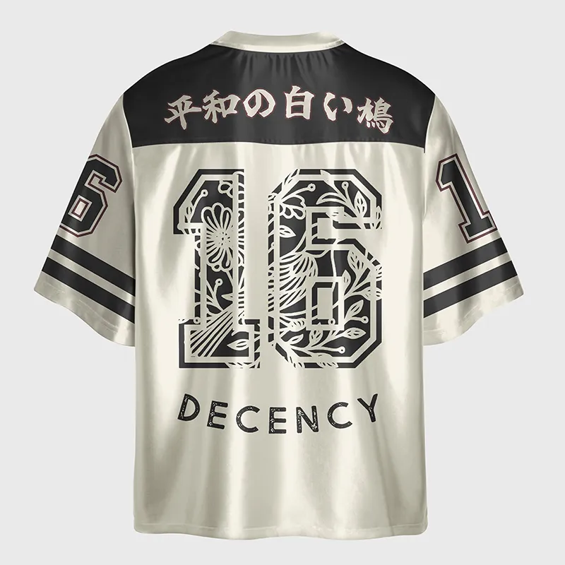 Tokyo-Lion Pigeon That Was Moved Three Glossy Oversized Jersey