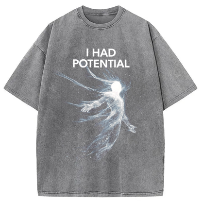 Tokyolion I Had Potential Washed T-Shirt-Tokyo-Lion