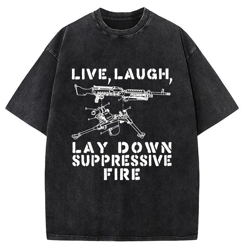 Tokyo-Lion Suppression By Force Funny Washed T-Shirt