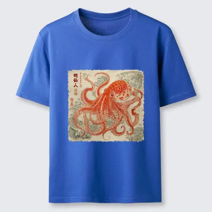 Tokyo-Lion Octopus Sage Classic T-Shirt