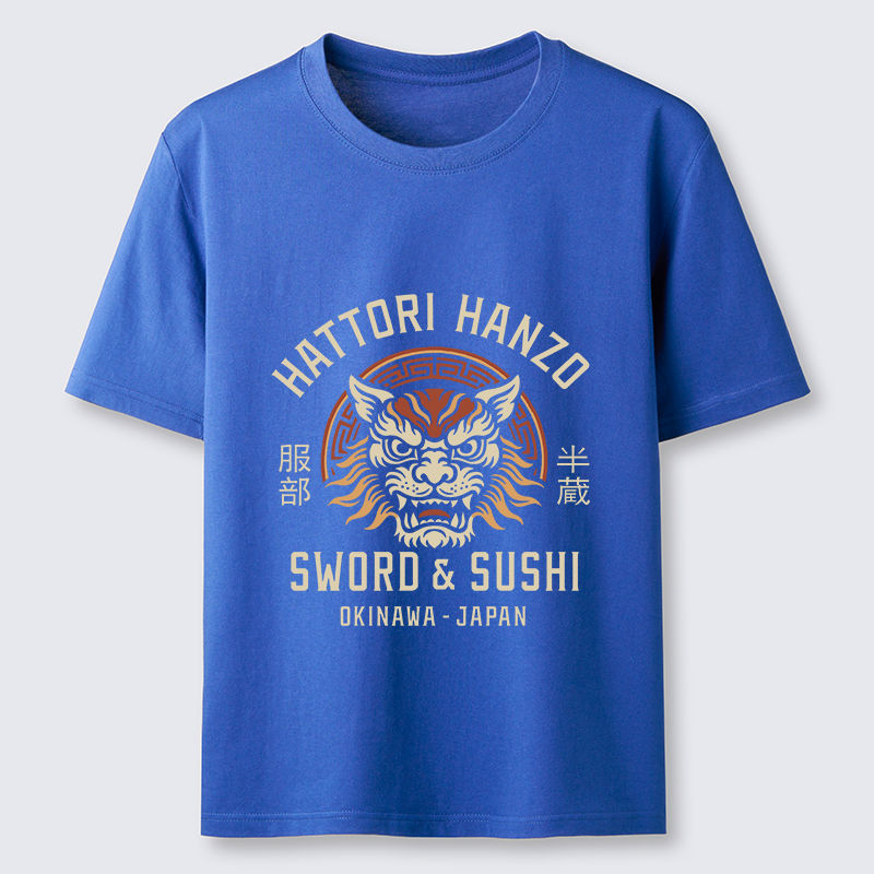 Tokyo-Lion Hattori Lion Japanese Samurai Classic T-Shirt