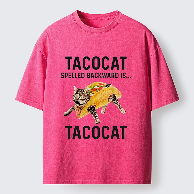 Tokyo-Lion Tacocat Funny Washed T-Shirt